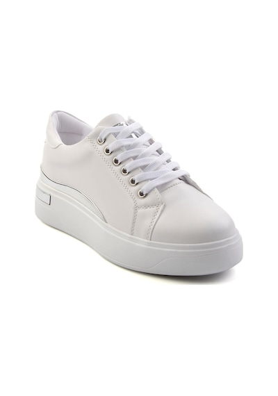 Beyaz Lame Kadın Sneaker K01179001409 Beyaz