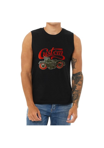 Bluu Chopper Kolsuz Sporcu T-shirt Tank Top Spor Atlet