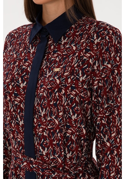 U.S. Polo Assn. Kadın Lacivert Kemerli Dokuma Elbise 50316431-VR033