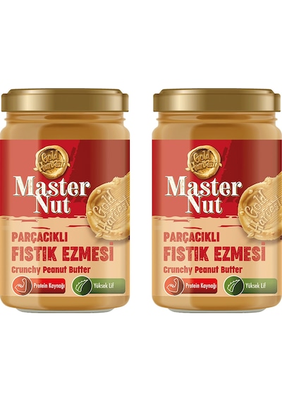 Master Nut Parçacıklı Fıstık Ezmesi 300 Gr X 2 Adet