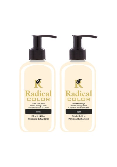 Radical Color New 25/mixerizer Amonyaksız Su Bazlı Saç Boyası 250 Ml 2 Adet Pastel Nötr
