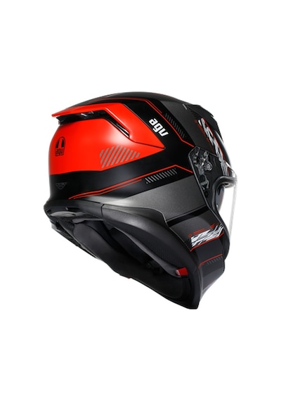 Agv K7 MPLK Kyber Motosiklet Kaskı Siyah - Kırmızı