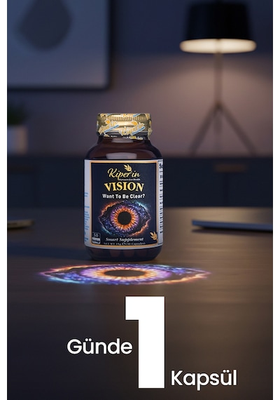 Kiperin Vision Göz & Net Görüş Çinko, Selenyum, Astaksantin, Lutein, Safran.. 30 Günlük