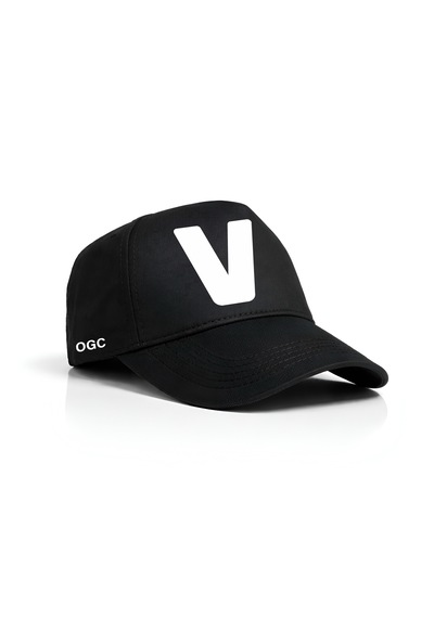 Ogc V Harfi Unisex Şapka Siyah