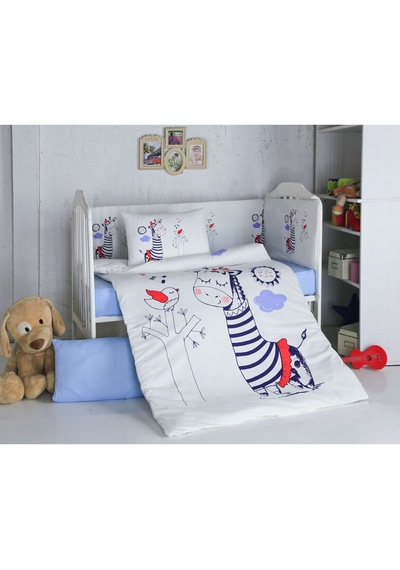 Komfort Home Bebek Uyku Seti 8 Parça Ranforce %100 Pamuk /Melodi
