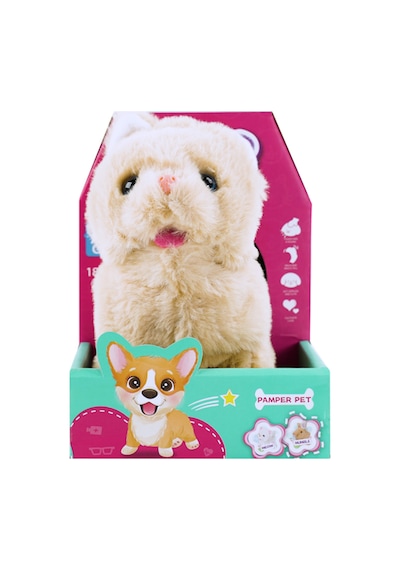 Yürüyen Peluş Sevimli Kedi Çok Renkli