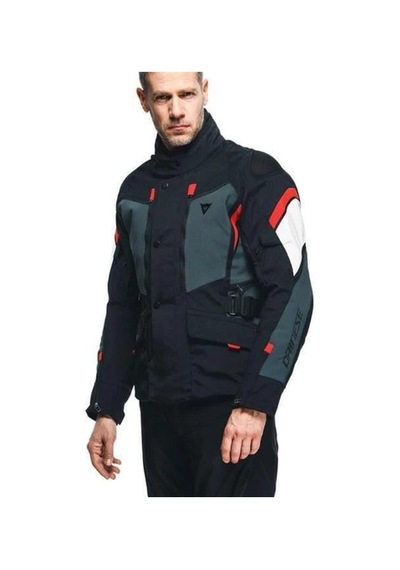Dainese Daınese Carve Master 3 G.tex Blk Ebony Lava Red Ceket Renkli