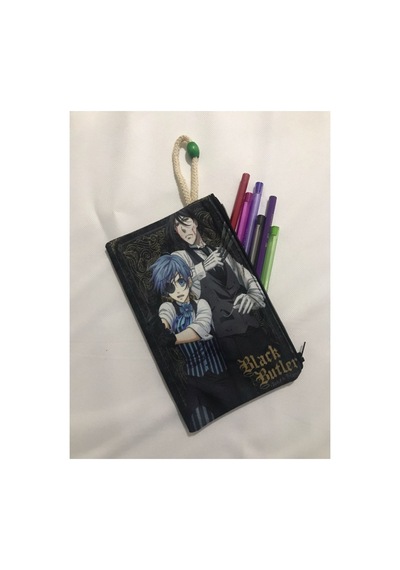 Black Butler Desenli Tasarım Bez Kalemlik-cüzdan Diğer