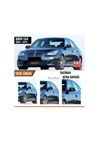 Bmw E60 Batman Yarasa Ayna Kapağı Piano Black / 2003 - 2010