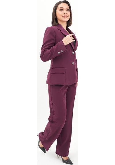 Velnara Moda Mürdüm Modern Klasik Kadın Takım Elbise - Düğme Detaylı Ceket & Boru Paça Pantolon Mürdüm - 942442082 Mürdüm Velnara Moda Mürdüm Modern Klasik Kadın Takım Elbise - Düğme Detaylı Ceket & Boru Paça Pantolon Mürdüm - 942442082 Mürdüm