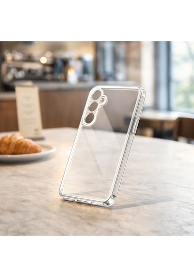 Samsung Uyumlu Galaxy S24 Fe Kılıf Şeffaf Kamera Korumalı 3d