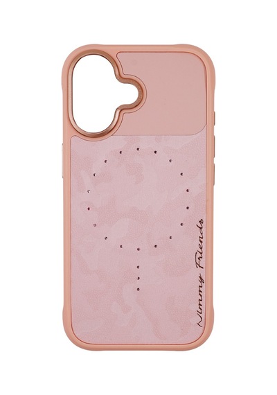 Apple Uyumlu iPhone 17 Magsafe Özellikli Magnetic Fashion Stone Serisi Telefon Kılıfı Pembe