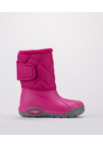 Igor İgor W10209-007 Topo Skı Nylon Kız Çocuk Kar Botu Fuşya 22-36 Fuşya