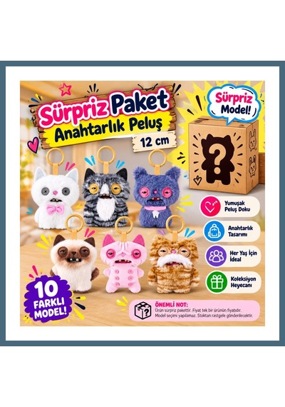 Fuggler Anahtarlık Sürpriz Paket 12 Cm Agc