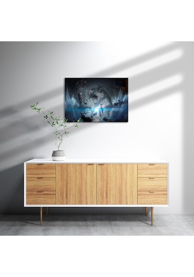 Cakasepetim Titanfall Patlama Konsept Art Ahşap Mdf Tablo