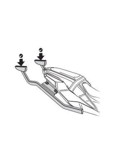 Honda Cb650r 19-23 Arka Çanta Demiri Shad H0cr61st Siyah