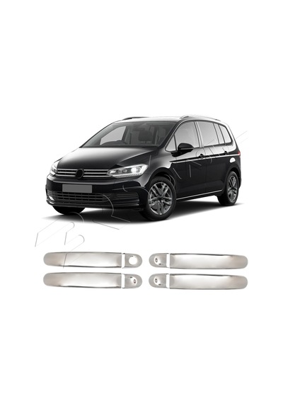 Volkswagen Touran Uyumlu 2010-2015 Krom Kapı Kolu 4 Kapı Paslanmaz Çelik
