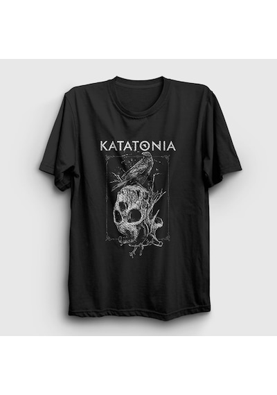 Presmono Unisex Crow Katatonia T-shirt Siyah