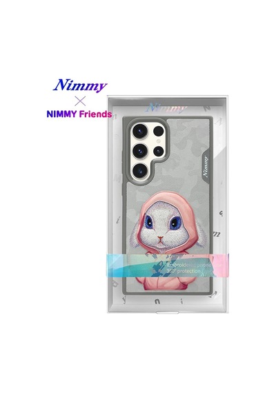 Samsung Galaxy S24 Ultra Tavşan Figürlü Fashion Pet Kılıf 3d Pembe Detaylı Tasarım Kapak Giyim Tarzı çok renkli