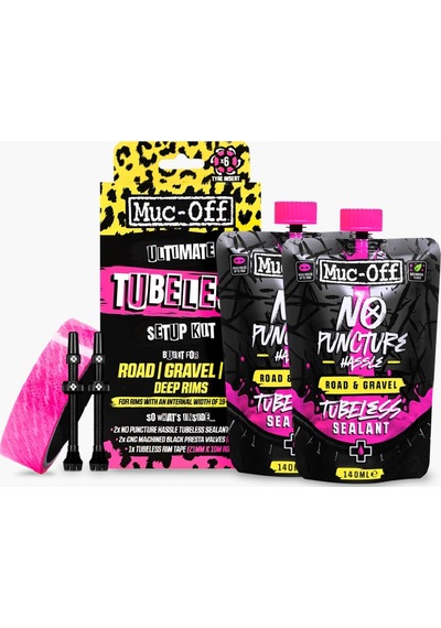 Muc-off Ultimate Tubeless Setup Kit Road / Gravel / Cx Pembe