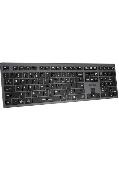 A4 Tech Fstyler Gri Bluetooth + 2.4g Nano Fn Şarjlı Multimedya Klavye