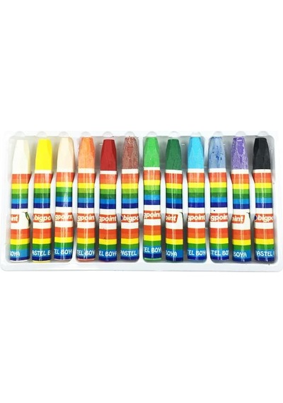 Bigpoint 12'Li Yağlı Pastel Boya Seti