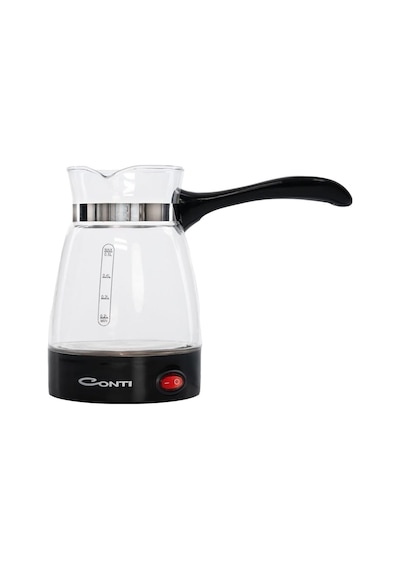 Ckc-340 Fortune Elektrikli Cam Cezve 650w, 0.5 L Kapasite, Paslanmaz Gizli Rezistans, 360 Kablosuz Kullanım, Türk Kahvesi Makinesi