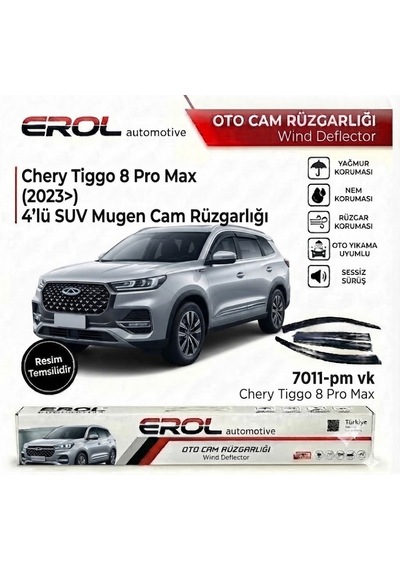 Chery Tiggo 8 Pro Max 4'lü Mugen Cam Rüzgarlığı