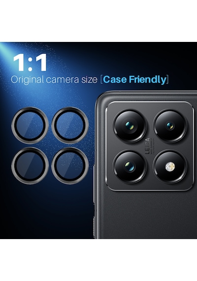 Xiaomi Mi 14t Pro İle Uyumlu Temperli Cam Tekli Kamera Lens Koruyucu