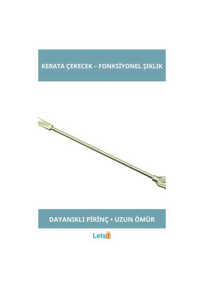 Letsii Şık Pirinç Kerata Çekecek Ergonomik Tasarım Ayakkabı Aksesuarı