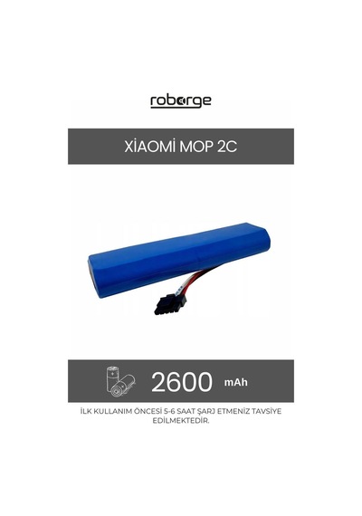 Xiaomi Vacuum Mop 2c Xmstjqr2c Robot Süpürge Uyumlu Batarya 2600 Mah - Muadil Ürün