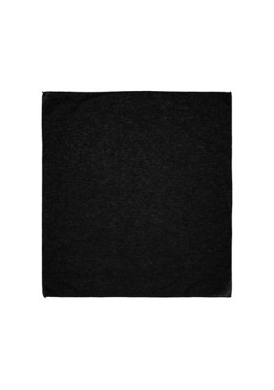 Herşeynota Siyah 52x52 Cm %100 Pamuk Fular Bandana Unisex Saç, Boyun Ve Çanta Aksesuarı Çok Renkli