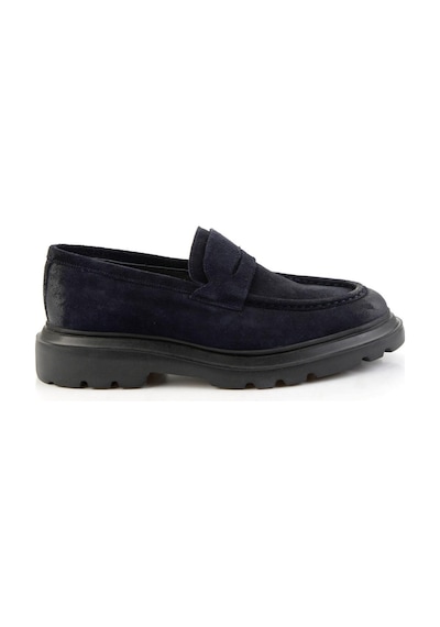 Lacivert Hakiki Deri Erkek Loafer Ayakkabı E01310113202 Lacivert