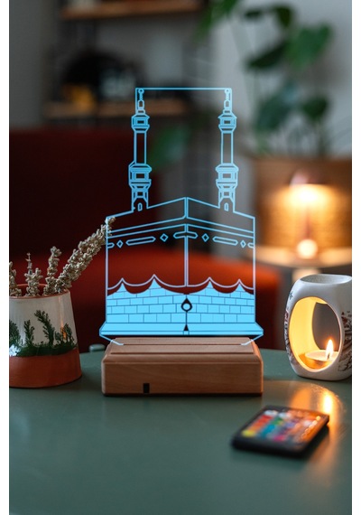 Özel Tasarım Mekke Masaüstü 3D Led Lamba