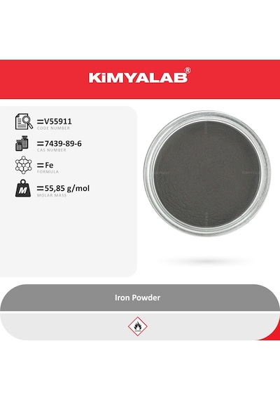 Kimyalab Demir Tozu Iron Powder Food Grade 500 G