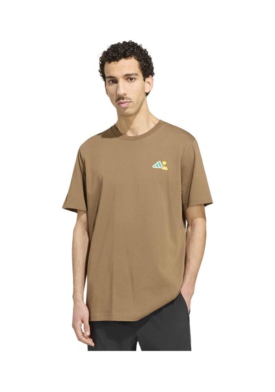 Brooxı Adidas Erkek Koşu Ve Yürüyüş T-shirt M Camper G T Ks2520 Kahverengi