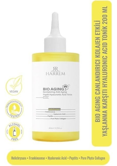 Bio-aging Canlandırıcı Kolajen Etkili Yaşlanma Karşıtı Hyalüronik Asit Tonik 200 Ml