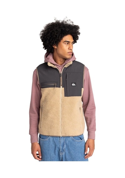 Quiksilver Shallow Water Erkek Polar Yelek Quıksılver053 Bej/siyah Bej - Siyah