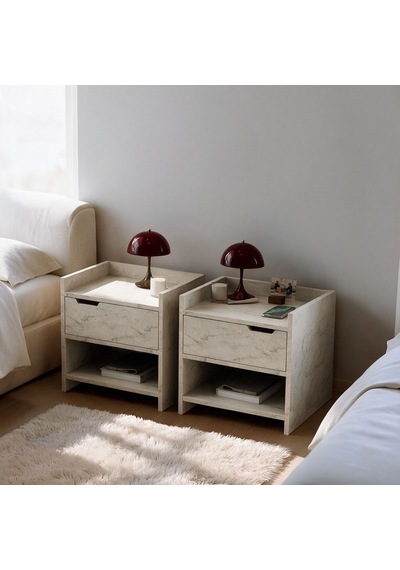 İnarch Dizayn Nero Komodin Sağ Ve Sol Modül Set Tek Çekmeceli Modern Tasarım Traverten İnarch Dizayn Nero Komodin Sağ Ve Sol Modül Set Tek Çekmeceli Modern Tasarım Traverten