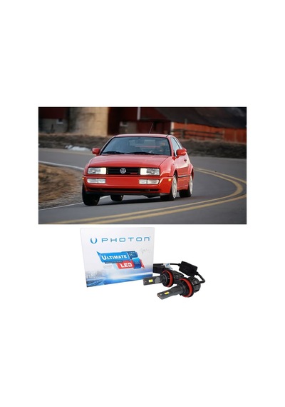 Vw Corrado Uzun+kısa Far Ampulü H4 Ultimate Yeni Seri Beyaz 1988-1995