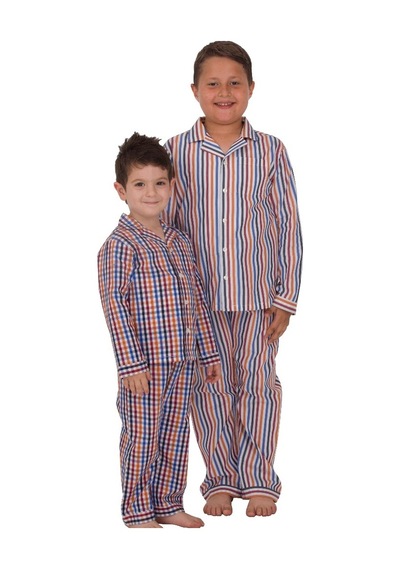 The Nuba The Don Çok Renkli Çizgili Erkek Çocuk Pijama Takımı (9-14 Yaş)