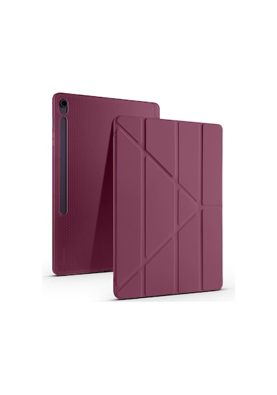 Samsung Galaxy Tab S10 Fe Plus Sm-x620 13.1 İnç Uyumlu Katlanabilir Kalemlikli Standlı Akıllı Kılıf Kapaklı Kılıf