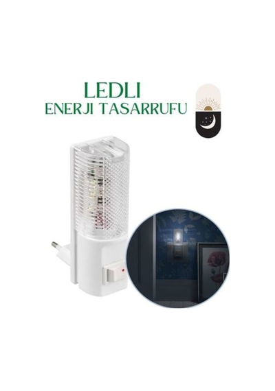 Led Gece Lambası 220v 50hz 0.5w Enerji Tasarruflu Prize Takılan Çok Renkli