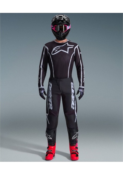 Alpinestars Fluid Apex Off-road Motosiklet Jerseyi Siyah Gri