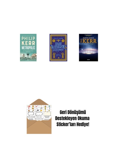 Metropolis + Dahi İkizlerin Serüvenleri - Babilli Mavi Cin + Sahte Dokuz + Okuma Sticker'ları