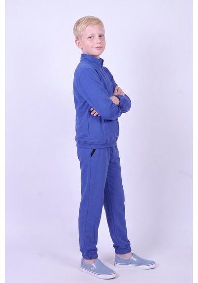 Fyk Kids Erkek Çocuk Dik Yaka Fermuarlı Beli Bağcıklı Lastik Paça Eşofman Takımı Mavi Fyk Kids Erkek Çocuk Dik Yaka Fermuarlı Beli Bağcıklı Lastik Paça Eşofman Takımı Mavi