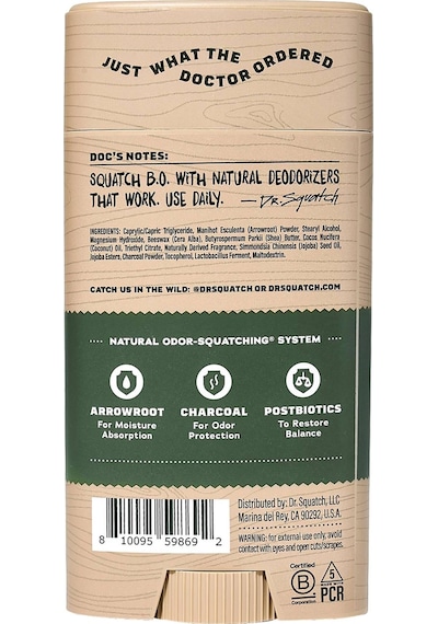 Dr. Squatch Sierra Storm Alüminyumsuz Stick Deodorant 75gr