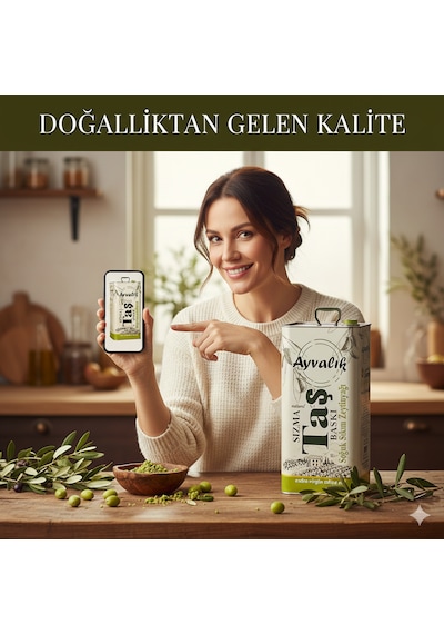 Ayvalık Natürel Soğuk Sıkım Sızma 4 5l Zeytinyağı