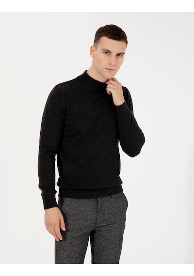Pierre Cardin Erkek Antrasit Melanj Kazak /triko 50256965-vr081 Antrasit Melanj