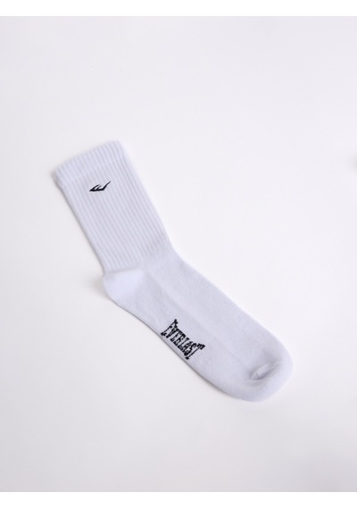 Everlast Logo Nakışlı 2'li Beyaz Çorap Beyaz